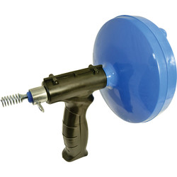 Extendable Drain Pipe Unblocker Cleaner 6m x 6mm Spiral Rod & Rotating Handle 