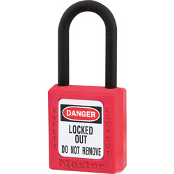 Master Lock / Master Lock Safety Lock-off Thermoplastic Padlock Red 38 x 6 x 38mm