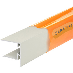 Alukap-XR 25mm End Stop Bar White 2.4m