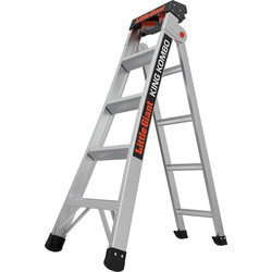 Little Giant King Kombo Professional Aluminium Combination Ladder 5 Tread