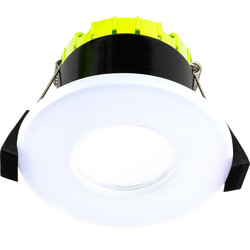 Luceco FType Compact Flat Integrated Dimmable 6W Fire Rated IP65 Downlight