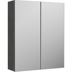 Nuie / nuie Arno Mirrored Cabinet 600mm Anthracite