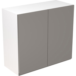Kitchen Kit Kitchen Kit Ready Made J-Pull Kitchen Cabinet Wall Unit Super Gloss Dust Grey 800mm - 88420 - from Toolstation