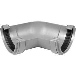 Aquaflow 112mm Half Round Gutter Angle 120° Grey - 88660 - from Toolstation