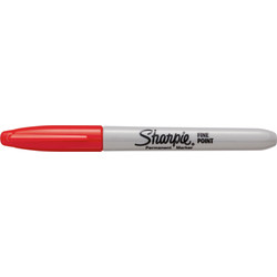 Sharpie Sharpie Permanent Marker Fine Red - 88977 - from Toolstation