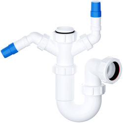 Viva Sink Trap with Twin 135° Nozzle 1 1/2"