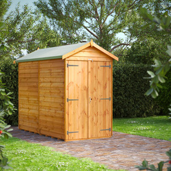 Power Overlap Apex Shed 8' x 4' No Windows