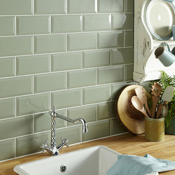Unbranded / Metro Sage Ceramic Wall Tiles