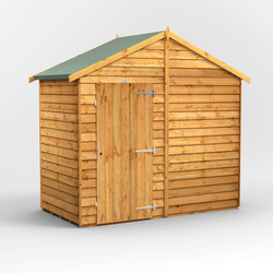 Power / Power Overlap Apex Shed 4' x 8' No Windows