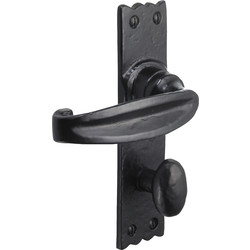 Old Hill Ironworks Old Hill Ironworks Charlbury Suite Door Handles 158mm x 38mm Bathroom - 90145 - from Toolstation