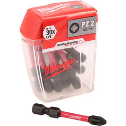 Milwaukee / Milwaukee Shockwave Impact Screwdriver Bits PZ2 x 50mm