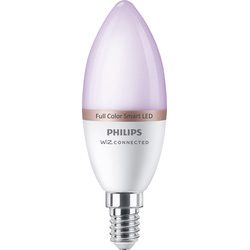 Philips / Philips WiZ LED C37 Colour Smart Light Bulb E14 40W