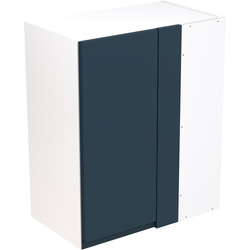 Kitchen Kit Flatpack J-Pull Kitchen Cabinet Wall Blind Corner Unit Ultra Matt Indigo Blue 600mm