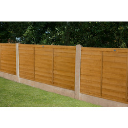 Forest Forest Garden Overlap Fence Panel 6' x 3' - 91177 - from Toolstation