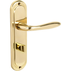 Hiatt / Mocho Door Handles Bathroom Brass