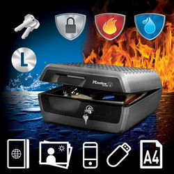 Master Lock Large A4 Fire & Water Resistant Chest