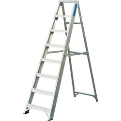 Lyte Ladders Lyte Industrial Swingback Aluminium Step Ladder 8 Tread, Closed Length 1.86m - 91346 - from Toolstation