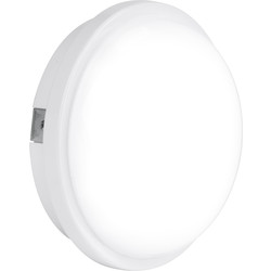 Enlite Utilite LED Round Polycarbonate IP65 Utility Bulkhead 15W 1250lm A+ - 91465 - from Toolstation