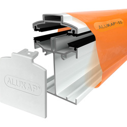 Alukap-SS Low Profile Bar White 2.0m