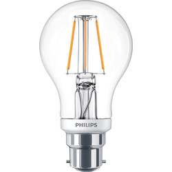 Philips / Philips LED Filament A Shape Dimmable Lamp 5.5W BC (B22d) 470lm