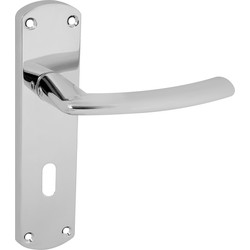 Serozzetta Serozzetta Dos Door Handles Lock Polished Chrome - 91968 - from Toolstation