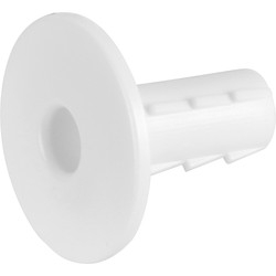 Cable Entry Cover Single White Internal Hole Tidy
