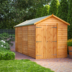 Power / Power Overlap Apex Shed 14' x 6' No Windows