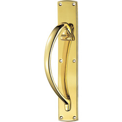 Carlisle Brass Pull Handle Polished Brass Left Hand - 92162 - from Toolstation