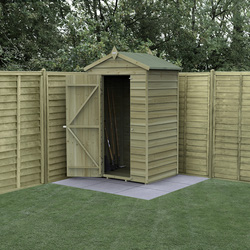 Forest / 4LIFE Apex Shed 4 x 3 - Single Door - No Windows