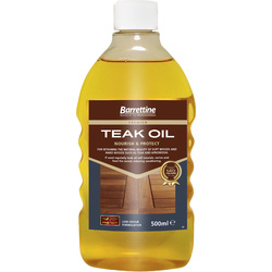 Barrettine Clear Teak Oil 500ml - 92434 - from Toolstation