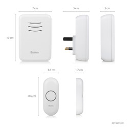 Byron Wireless Doorbell Set
