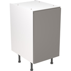 Kitchen Kit Flatpack J-Pull Kitchen Cabinet Base Unit Super Gloss Dust Grey 450mm