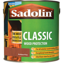 Sadolin Sadolin Classic Wood Stain 2.5L Antique Pine - 92606 - from Toolstation