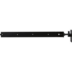 GateMate Adjustable Band & Hook on Plate 900mm Premium Black on Galvanised