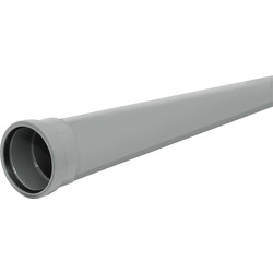 Aquaflow Soil Pipe 110mm 6m Pack Grey 3m Lengths - 92968 - from Toolstation