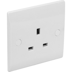 Axiom / Axiom Low Profile Unswitched Socket 1 Gang