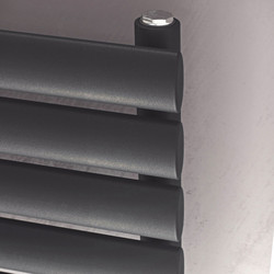 Ximax / Ximax Bristol Single Horizontal Designer Radiator 584 x 1000mm 2147Btu Anthracite