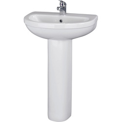 Nuie / nuie Ivo Basin & Pedestal 550mm 1 Tap Hole 