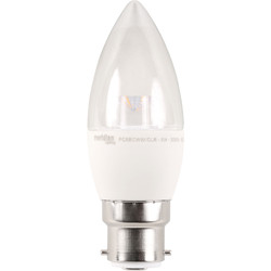 Meridian Lighting LED Clear Candle Lamp 5W BC (B22d) 400lm - 93653 - from Toolstation