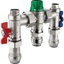 Reliance Valves Reliance AUSIMIX 4in1 Thermostatic Mix Valve 22mm - 93840 - from Toolstation