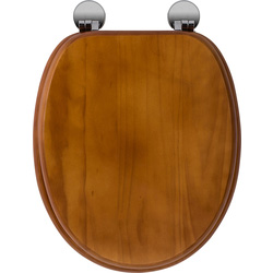 Croydex / Croydex Davos Toilet Seat Antique Pine Effect