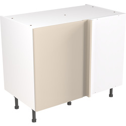 Kitchen Kit Ready Made Slab Kitchen Cabinet Base Blind Corner Unit Super Gloss Cashmere 1000mm