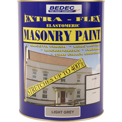 Bedec / Bedec Extra-Flex Elastomeric Masonry Paint Light Grey 5L