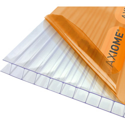 Axiome 10mm Polycarbonate Clear Twinwall Sheet 2100 x 1000mm