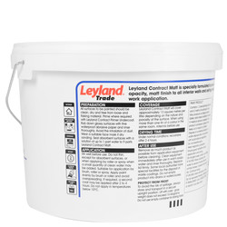 Leyland Trade Contract Matt Emulsion Paint 10L