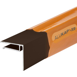 Alukap-XR 6.4mm End Stop Bar Brown 2.4m