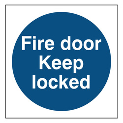 Fire Safety Sign Fire Door Keep Locked