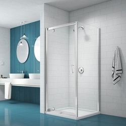Merlyn Nix Merlyn NIX Pivot Shower Enclosure Door and Side Panel 800 x 800mm - 94599 - from Toolstation