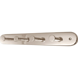 Polished Chrome Metal Hanger Rack 4 Hook - 94628 - from Toolstation