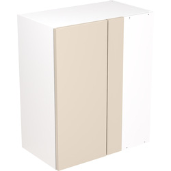 Kitchen Kit Flatpack Slab Kitchen Cabinet Wall Blind Corner Unit Super Gloss Cashmere 600mm